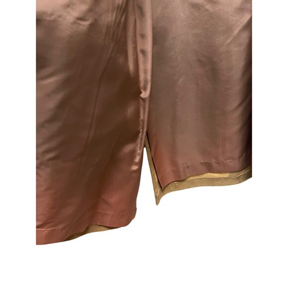 Vintage 60's Tan Suede Overcoat with Mink Fur Trim - Picture 11 of 11